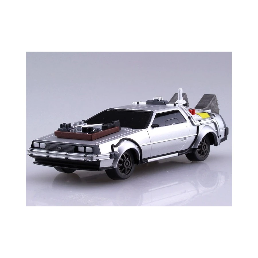 Aoshima Movie Mecha Series 13 Back To The Future III DeLorean 1/43 Scale Model Kit 2 Aoshima Movie Mecha Series 13 Back To The Future III DeLorean 1/43 Scale Model Kit - Image 2