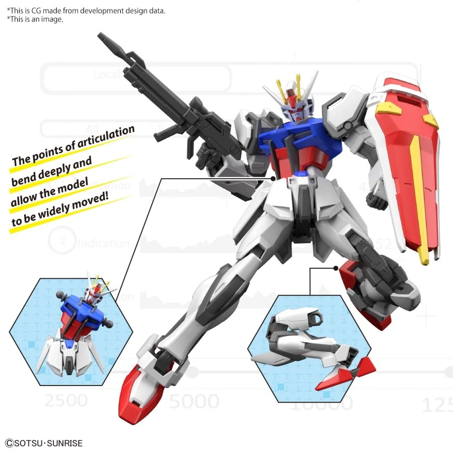 Bandai Entry Grade Mobile Suit Gundam GAT-X105 Strike Gundam 5 Bandai Entry Grade Mobile Suit Gundam GAT-X105 Strike Gundam - Image 5