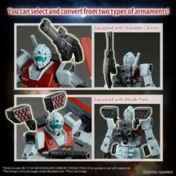 Bandai High Grade HG 1/144 Mobile Suit Gundam RGM-79 GM Shoulder Cannon / Missile Pod 10 Bandai High Grade HG 1/144 Mobile Suit Gundam RGM-79 GM Shoulder Cannon / Missile Pod -Negozio Funko bandai high grade hg 1144 mobile suit gundam rgm 79 gm shoulder cannon missile pod 4