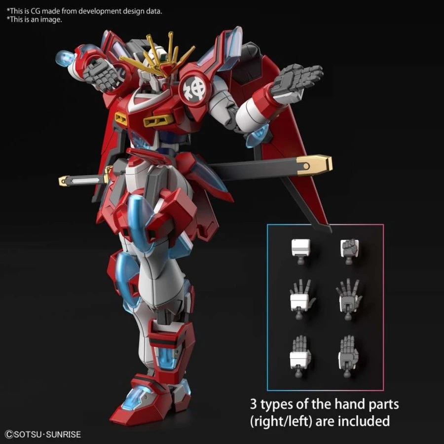 Bandai High Grade HGGBM 1/144 Mobile Suit Gundam Shin Burning 4 Bandai High Grade HGGBM 1/144 Mobile Suit Gundam Shin Burning - Image 4