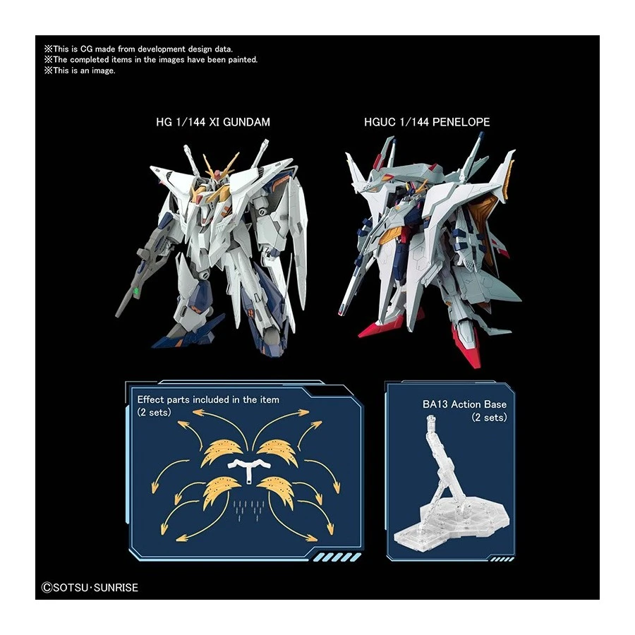 Bandai High Grade HGUC 1/144 Mobile Suit Gundam RX-105 Ξ Gundam VS RX-104FF Penelope 5 Bandai High Grade HGUC 1/144 Mobile Suit Gundam RX-105 Ξ Gundam VS RX-104FF Penelope - Image 5