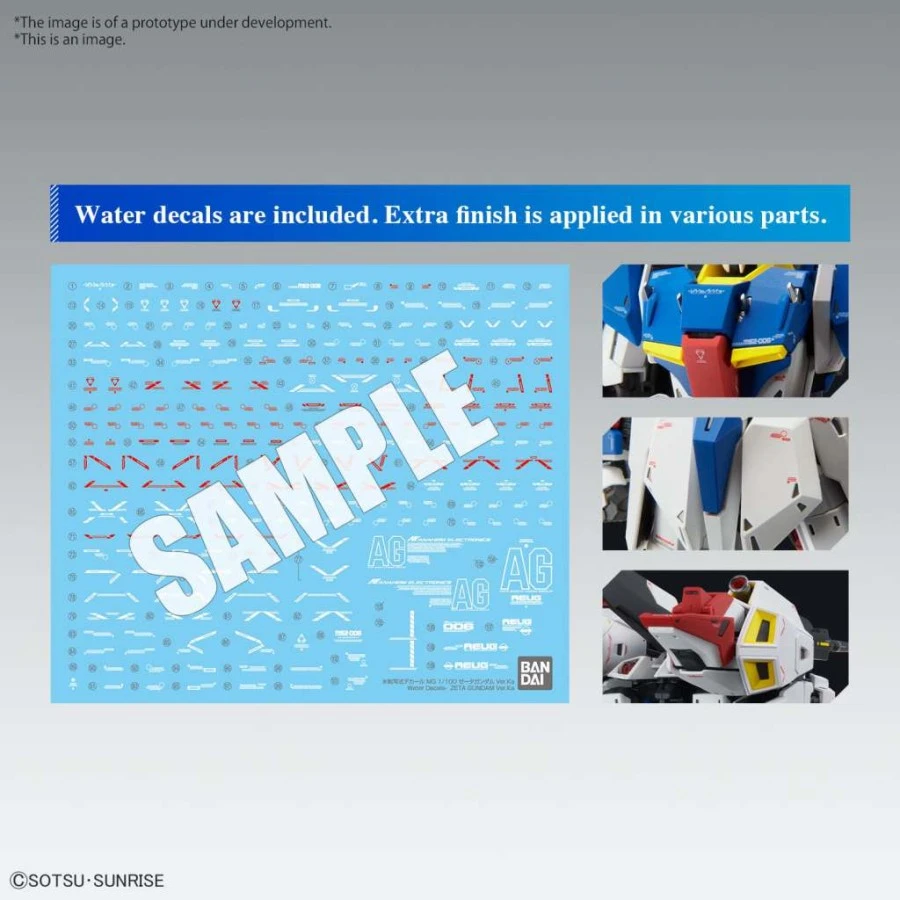 Bandai Master Grade MG 1/100 Mobile Suit Gundam MSZ-006 Zeta Gundam Ver. Ka 9 Bandai Master Grade MG 1/100 Mobile Suit Gundam MSZ-006 Zeta Gundam Ver. Ka - Image 9