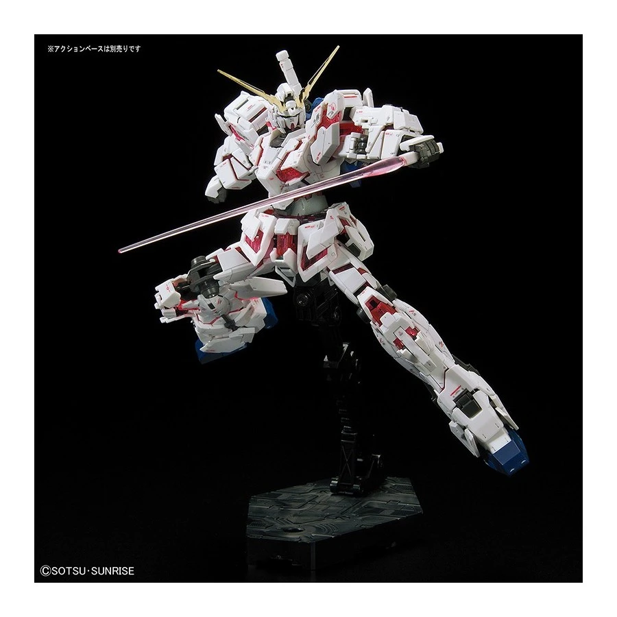 Bandai Real Grade RG 1/144 Mobile Suit Gundam RX-0 Unicorn Gundam Destroy Mode Full Psycho-Frame Prototype 5 Bandai Real Grade RG 1/144 Mobile Suit Gundam RX-0 Unicorn Gundam Destroy Mode Full Psycho-Frame Prototype - Image 5