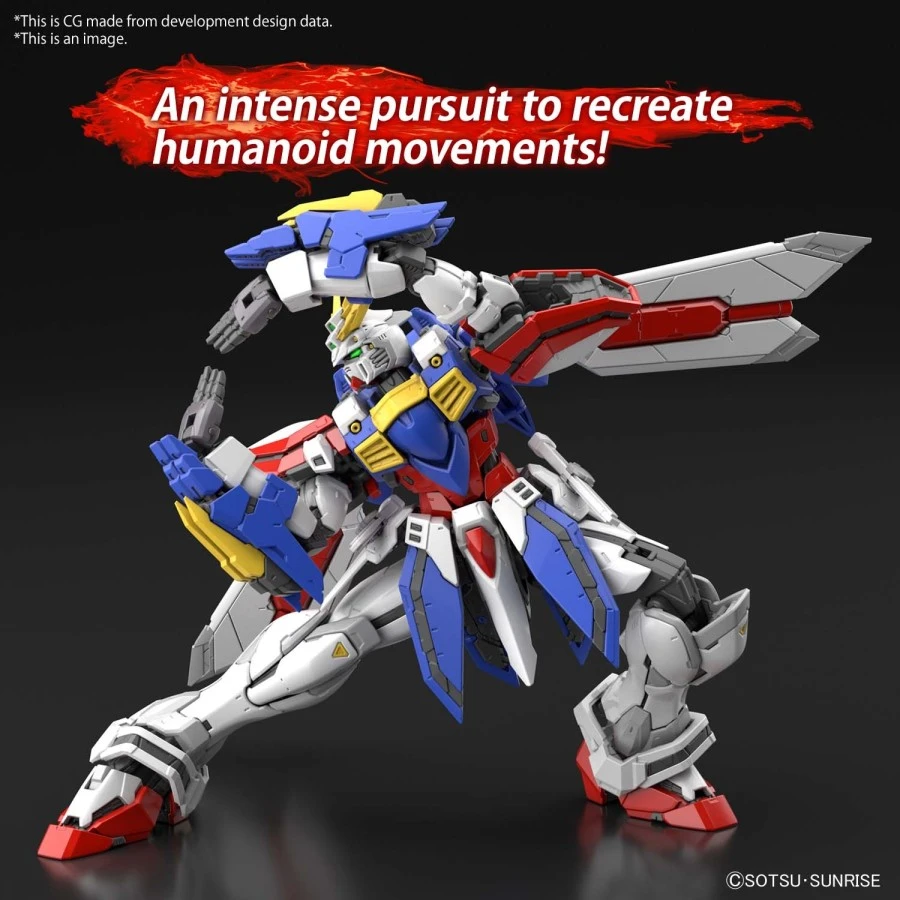 Bandai Real Grade RG 1/144 Mobile Suit Gundam GF13-017NJII God Gundam 3 Bandai Real Grade RG 1/144 Mobile Suit Gundam GF13-017NJII God Gundam - Image 3