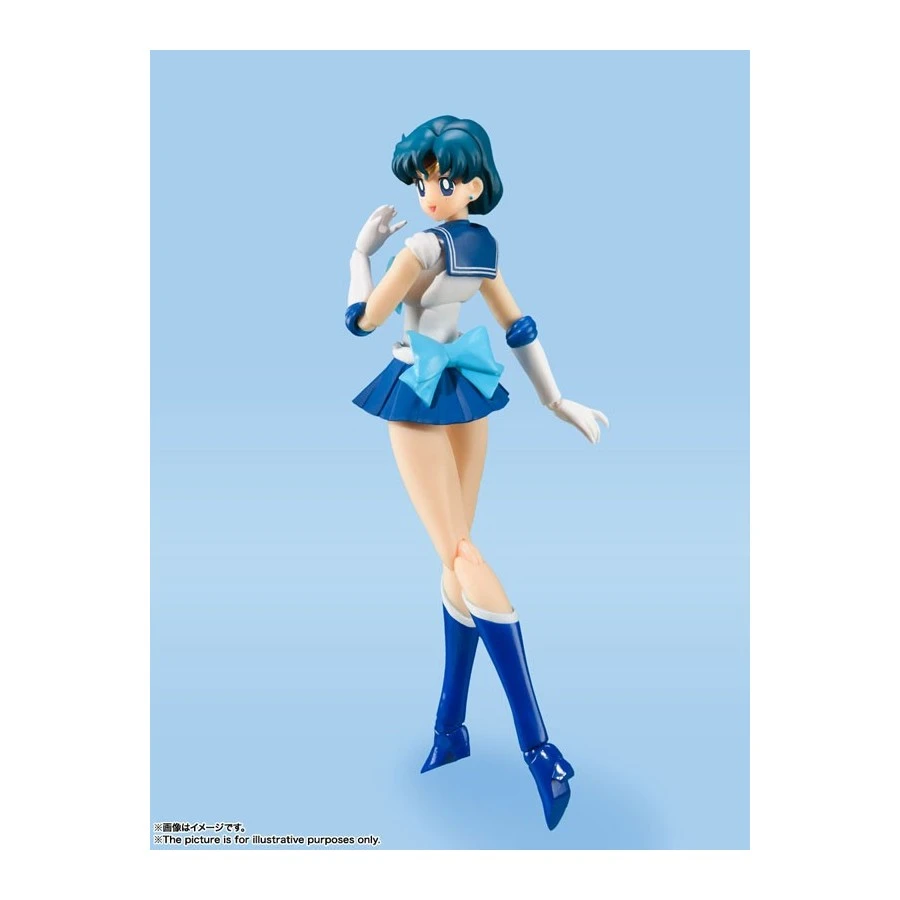 Bandai S.H. Figuarts Sailor Moon Sailor Mercury Animation Color Edition 3 Bandai S.H. Figuarts Sailor Moon Sailor Mercury Animation Color Edition - Image 3
