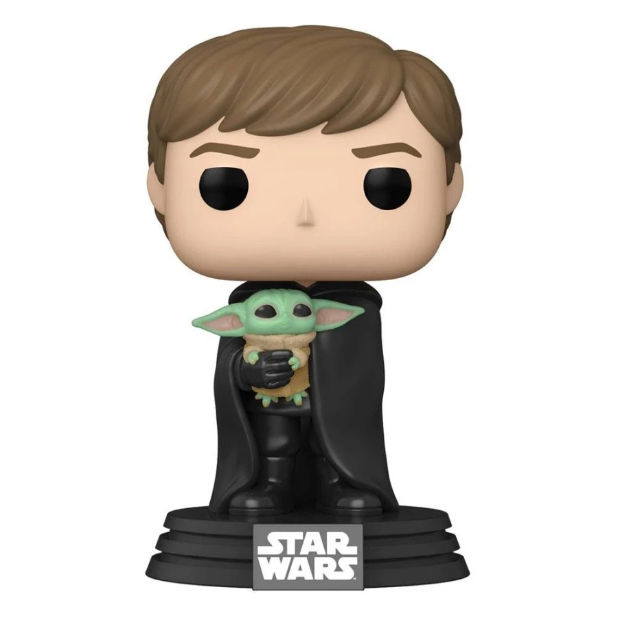 Funko POP! 482 Star Wars The Mandalorian Luke Skywalker With Grogu 1 Funko POP! 482 Star Wars The Mandalorian Luke Skywalker With Grogu