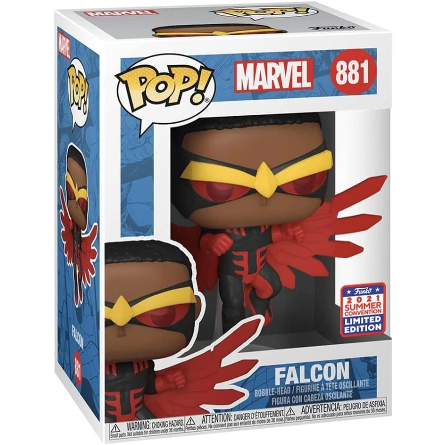 Funko POP! Marvel 881 Falcon Funko 2021 Summer Convention Limited Edition Exclusive 2 Funko POP! Marvel 881 Falcon Funko 2021 Summer Convention Limited Edition Exclusive - Image 2