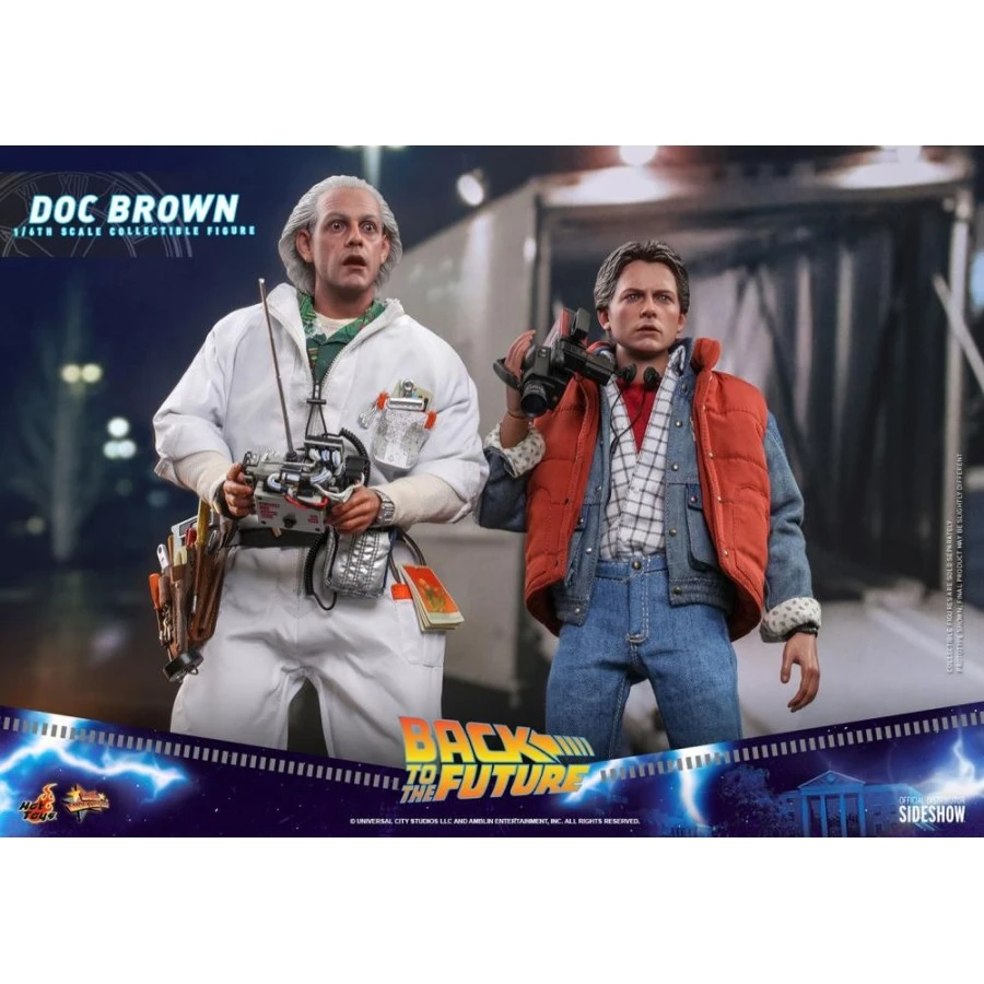 Hot Toys Movie Masterpiece Back To The Future Doc Brown 1/6 Scale Collectible Figure 12 Hot Toys Movie Masterpiece Back To The Future Doc Brown 1/6 Scale Collectible Figure - Image 12