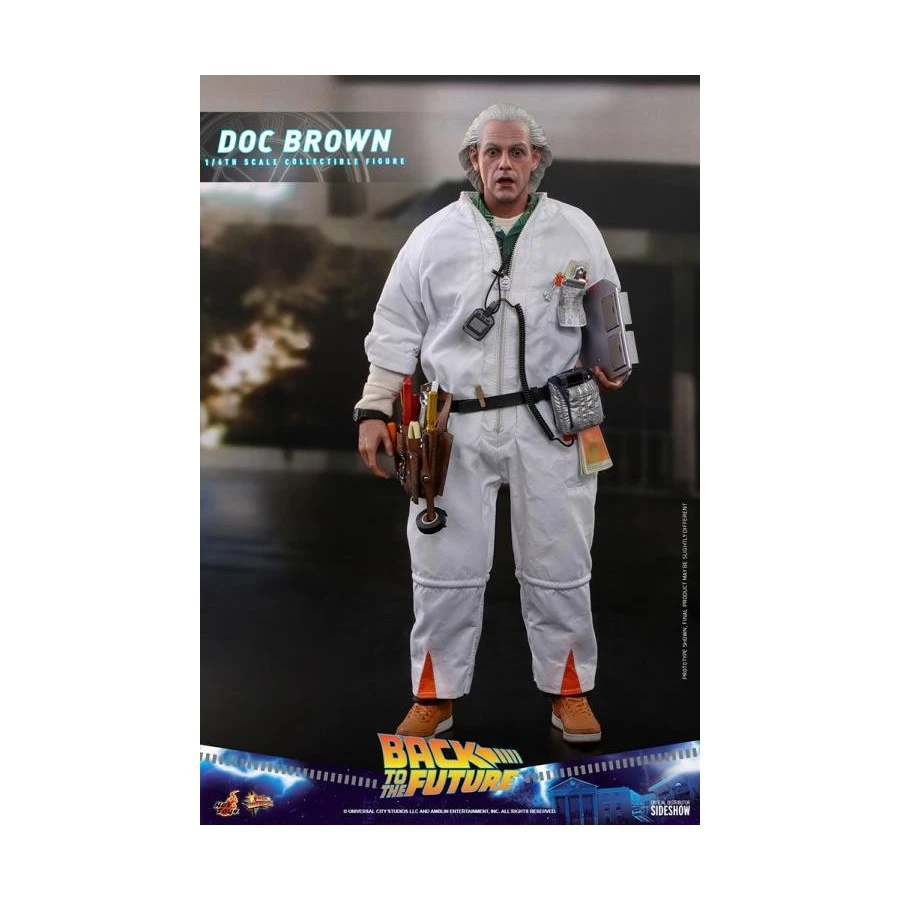 Hot Toys Movie Masterpiece Back To The Future Doc Brown 1/6 Scale Collectible Figure 3 Hot Toys Movie Masterpiece Back To The Future Doc Brown 1/6 Scale Collectible Figure - Image 3