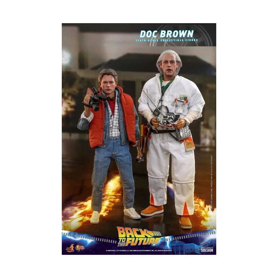 Hot Toys Movie Masterpiece Back To The Future Doc Brown 1/6 Scale Collectible Figure 9 Hot Toys Movie Masterpiece Back To The Future Doc Brown 1/6 Scale Collectible Figure - Image 9