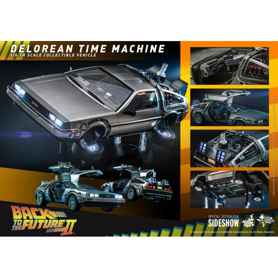 Hot Toys Movie Masterpiece Back To The Future Part II Delorean 1/6 Scale Collectible Figure 1 Hot Toys Movie Masterpiece Back To The Future Part II Delorean 1/6 Scale Collectible Figure