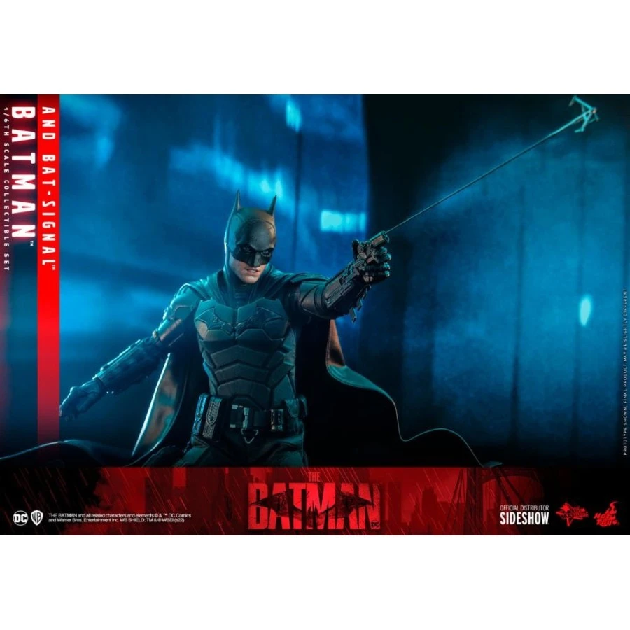 Hot Toys Movie Masterpiece The Batman Batman & Bat-Signal 1/6 Scale Collectible Figure Set 17 Hot Toys Movie Masterpiece The Batman Batman & Bat-Signal 1/6 Scale Collectible Figure Set - Image 17