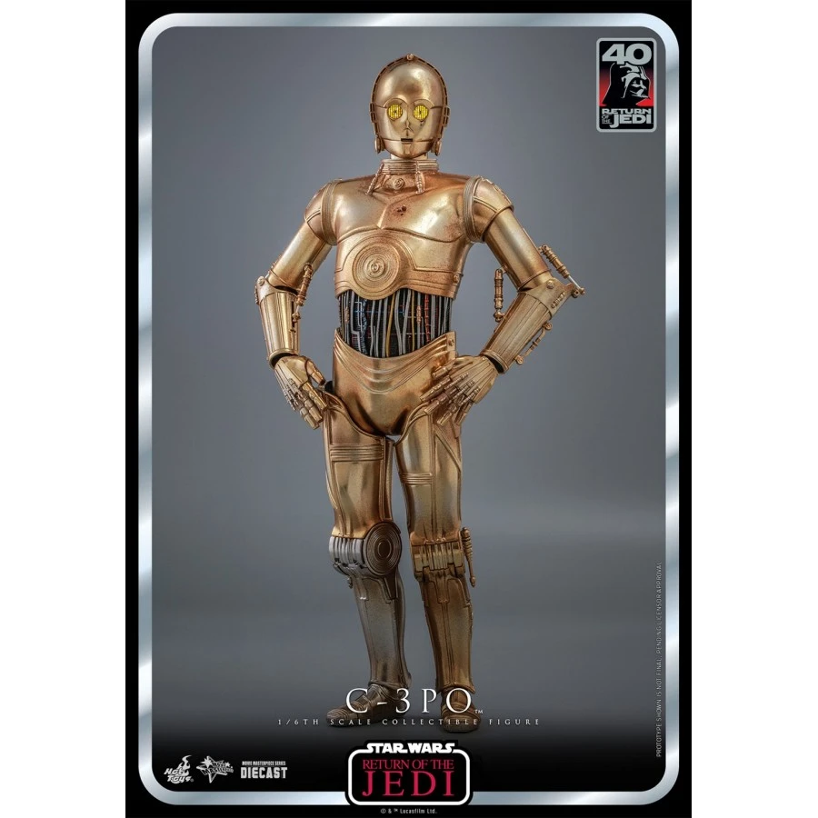 Hot Toys Movie Masterpiece Star Wars Return Of The Jedi 40th Anniversary C-3PO 1/6 Collectible Figure 2 Hot Toys Movie Masterpiece Star Wars Return Of The Jedi 40th Anniversary C-3PO 1/6 Collectible Figure - Image 2