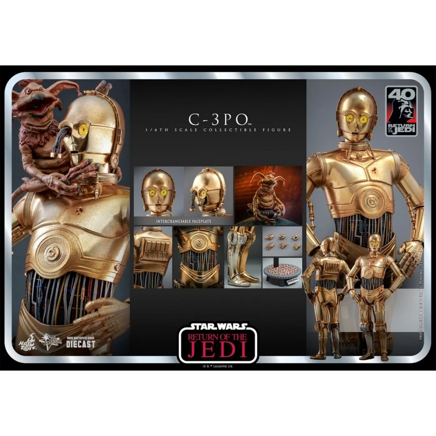 Hot Toys Movie Masterpiece Star Wars Return Of The Jedi 40th Anniversary C-3PO 1/6 Collectible Figure 1 Hot Toys Movie Masterpiece Star Wars Return Of The Jedi 40th Anniversary C-3PO 1/6 Collectible Figure