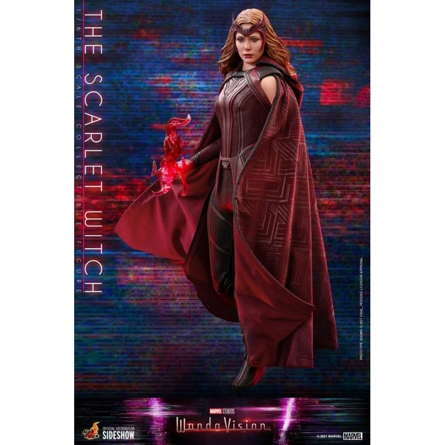 Hot Toys Television Masterpiece Marvel WandaVision Scarlet Witch 1/6 Collectible Figure 3 Hot Toys Television Masterpiece Marvel WandaVision Scarlet Witch 1/6 Collectible Figure - Image 3
