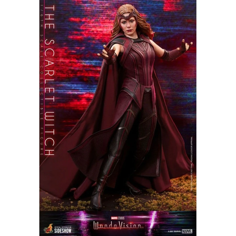 Hot Toys Television Masterpiece Marvel WandaVision Scarlet Witch 1/6 Collectible Figure 4 Hot Toys Television Masterpiece Marvel WandaVision Scarlet Witch 1/6 Collectible Figure - Image 4