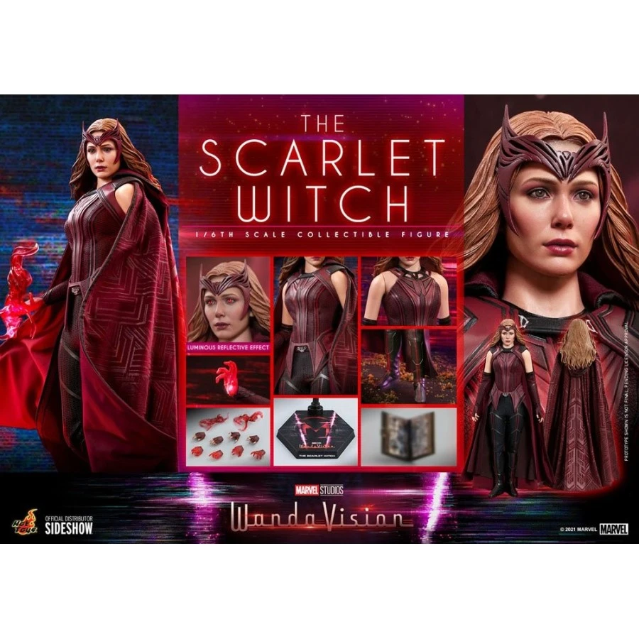 Hot Toys Television Masterpiece Marvel WandaVision Scarlet Witch 1/6 Collectible Figure 1 Hot Toys Television Masterpiece Marvel WandaVision Scarlet Witch 1/6 Collectible Figure
