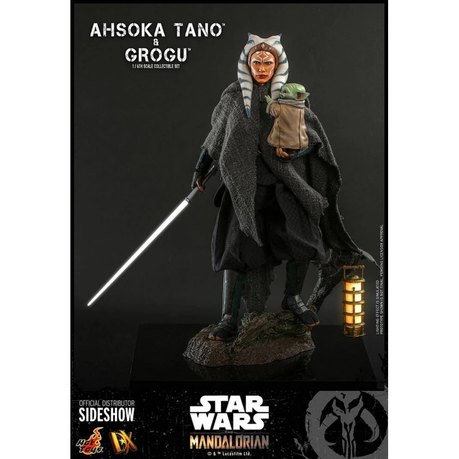 Hot Toys Television Masterpiece Star Wars The Mandalorian Ahsoka Tano & Grogu 1/6 Scale Collectible Figure Deluxe Set 16 Hot Toys Television Masterpiece Star Wars The Mandalorian Ahsoka Tano & Grogu 1/6 Scale Collectible Figure Deluxe Set - Image 16