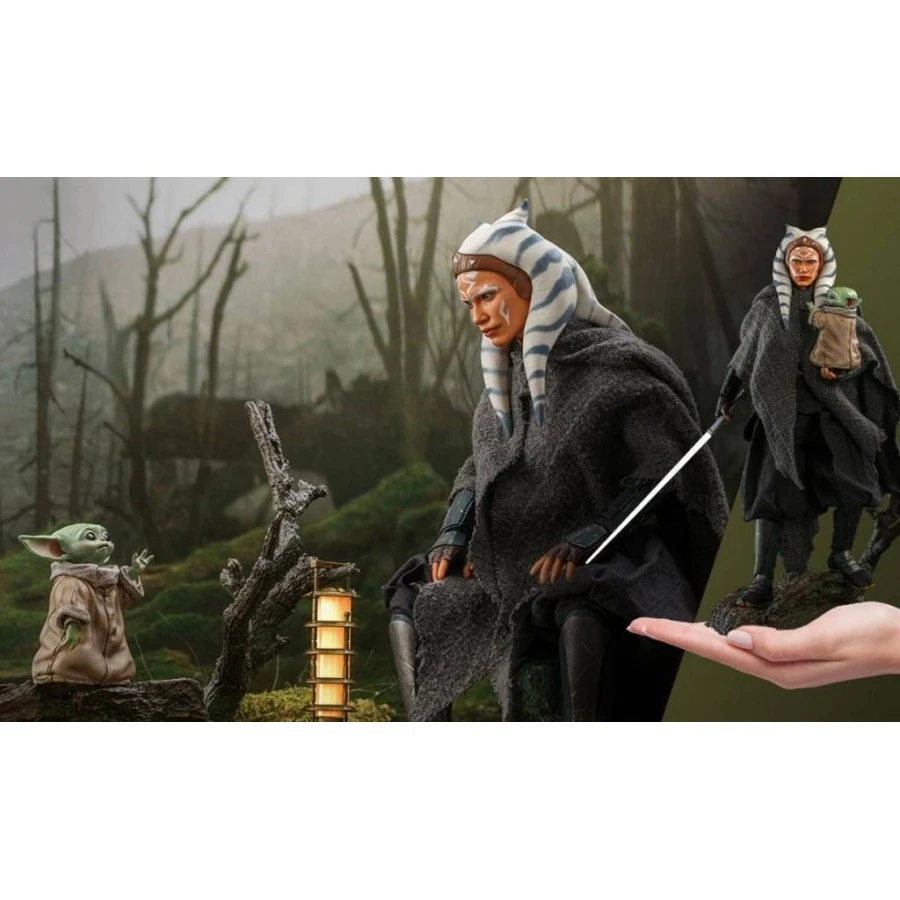 Hot Toys Television Masterpiece Star Wars The Mandalorian Ahsoka Tano & Grogu 1/6 Scale Collectible Figure Deluxe Set 20 Hot Toys Television Masterpiece Star Wars The Mandalorian Ahsoka Tano & Grogu 1/6 Scale Collectible Figure Deluxe Set - Image 20