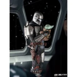 Iron Studio BDS Art 1/10 Scale Star Wars The Mandalorian With Grogu -Negozio Funko iron studio bds art 110 scale star wars the mandalorian with grogu 12