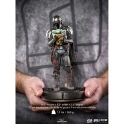 Iron Studio BDS Art 1/10 Scale Star Wars The Mandalorian With Grogu -Negozio Funko iron studio bds art 110 scale star wars the mandalorian with grogu 14