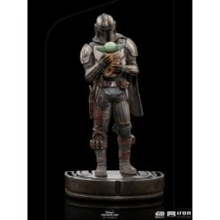 Iron Studio BDS Art 1/10 Scale Star Wars The Mandalorian With Grogu -Negozio Funko iron studio bds art 110 scale star wars the mandalorian with grogu 4