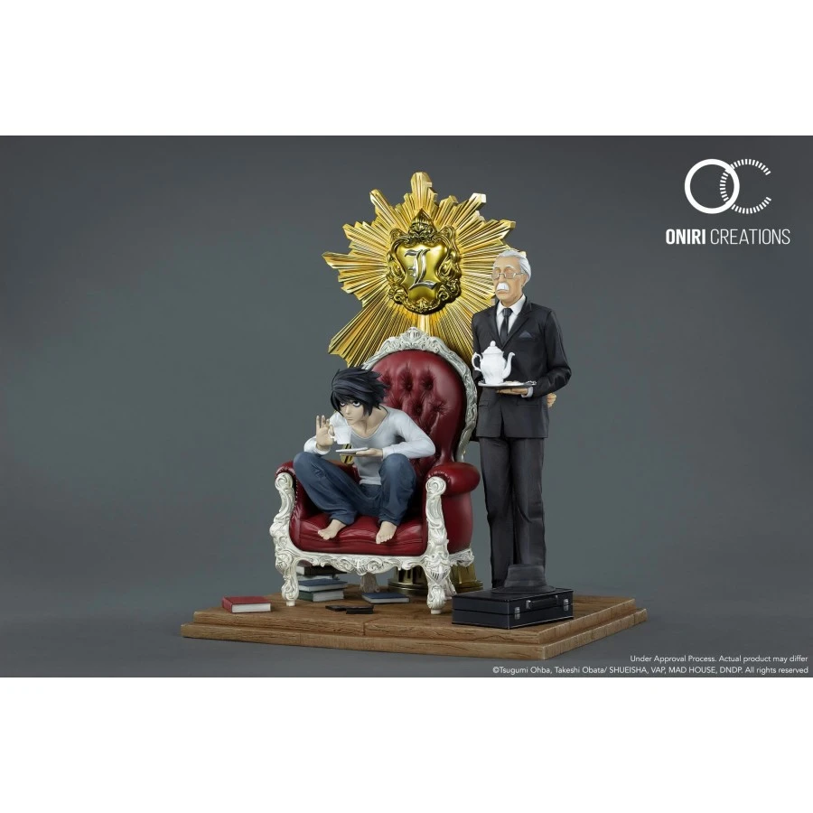 Oniri Creations Death Note L & Watari 1/6 Statue Figure 999pcs Worldwide 4 Oniri Creations Death Note L & Watari 1/6 Statue Figure 999pcs Worldwide - Image 4