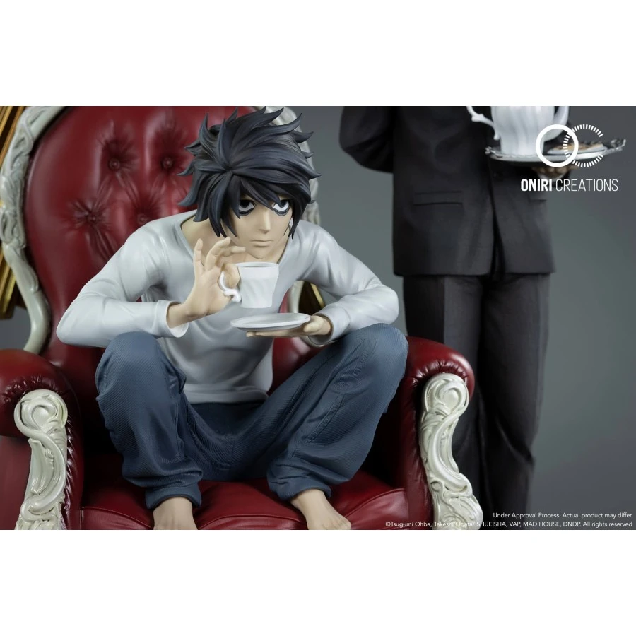 Oniri Creations Death Note L & Watari 1/6 Statue Figure 999pcs Worldwide 5 Oniri Creations Death Note L & Watari 1/6 Statue Figure 999pcs Worldwide - Image 5