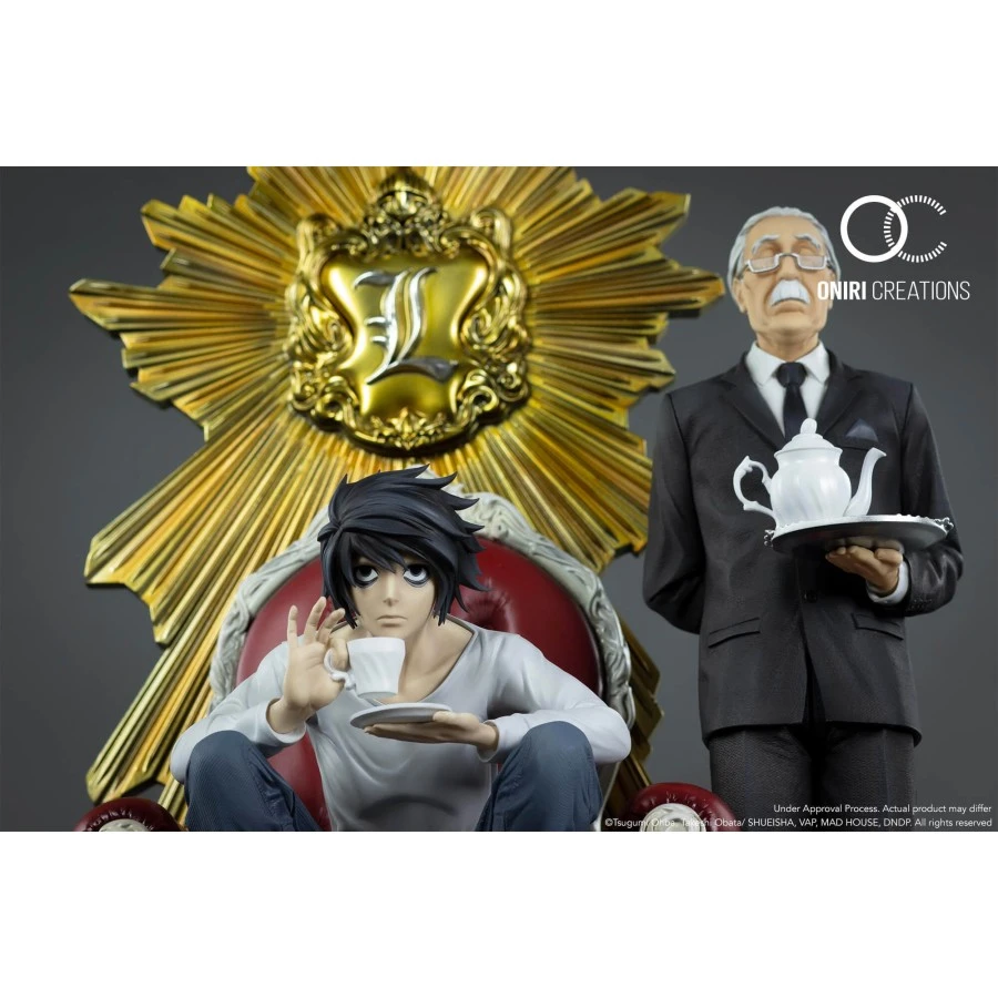 Oniri Creations Death Note L & Watari 1/6 Statue Figure 999pcs Worldwide 9 Oniri Creations Death Note L & Watari 1/6 Statue Figure 999pcs Worldwide - Image 9